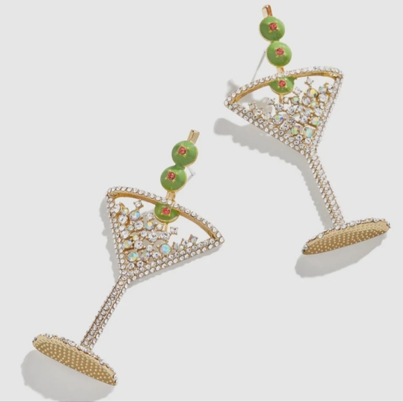 Reposhing, worn once! Do not have original packaging. Baublebar Martini Earrings - Picture 3 of 6